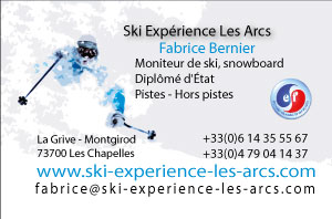 Montiteur de ski sur Arc 2000 et Arc 1950 pour cours particulier